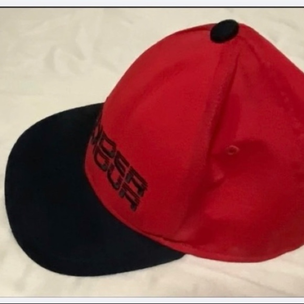 Red and Black Under Armour Snap back youth hat